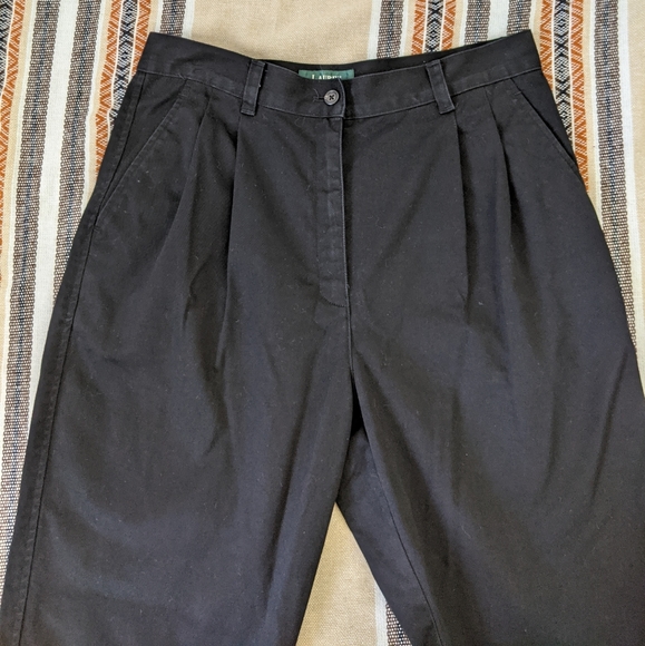 Black Ralph Lauren High Waisted Trousers - Picture 7 of 9